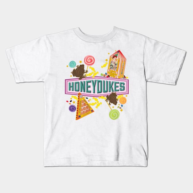 Magical Sweet Shops Kids T-Shirt by erikamverge